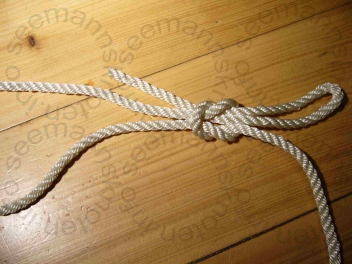 Kreuzknoten auf Slip