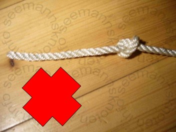 zugezogener &Uuml;berhandknoten